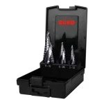 Set de brocas RUKO FLOWSTEP® Acero de alta velocidad (HSS) Estuche 3 Piezas