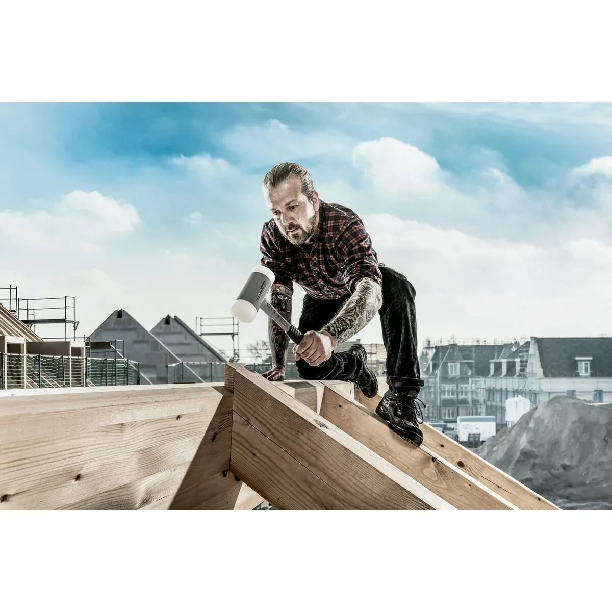 Maza de Goma Halder Supercraft 75 mm Anti rebote