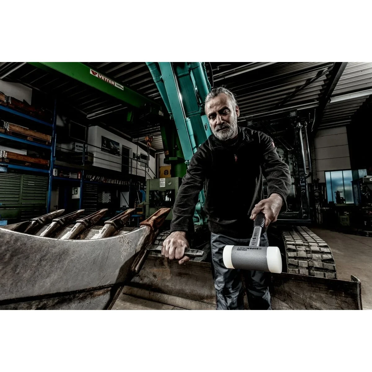 Maza de Goma Halder Supercraft 75 mm Anti rebote