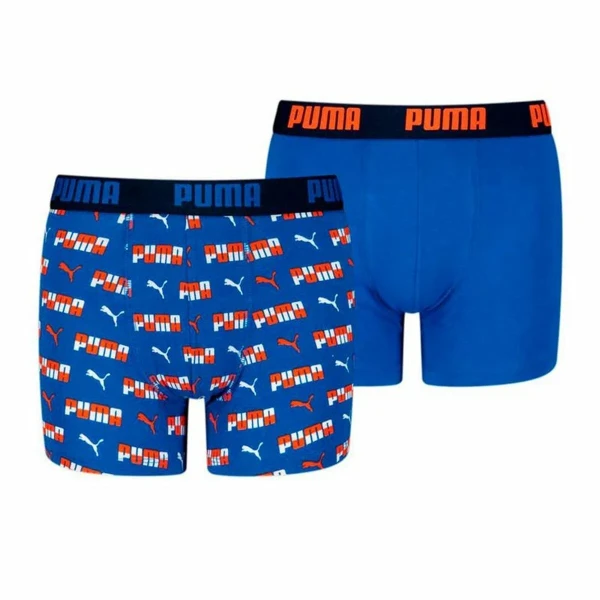 Pack de Calzoncillos Puma Printed 2P Azul 2 Unidades