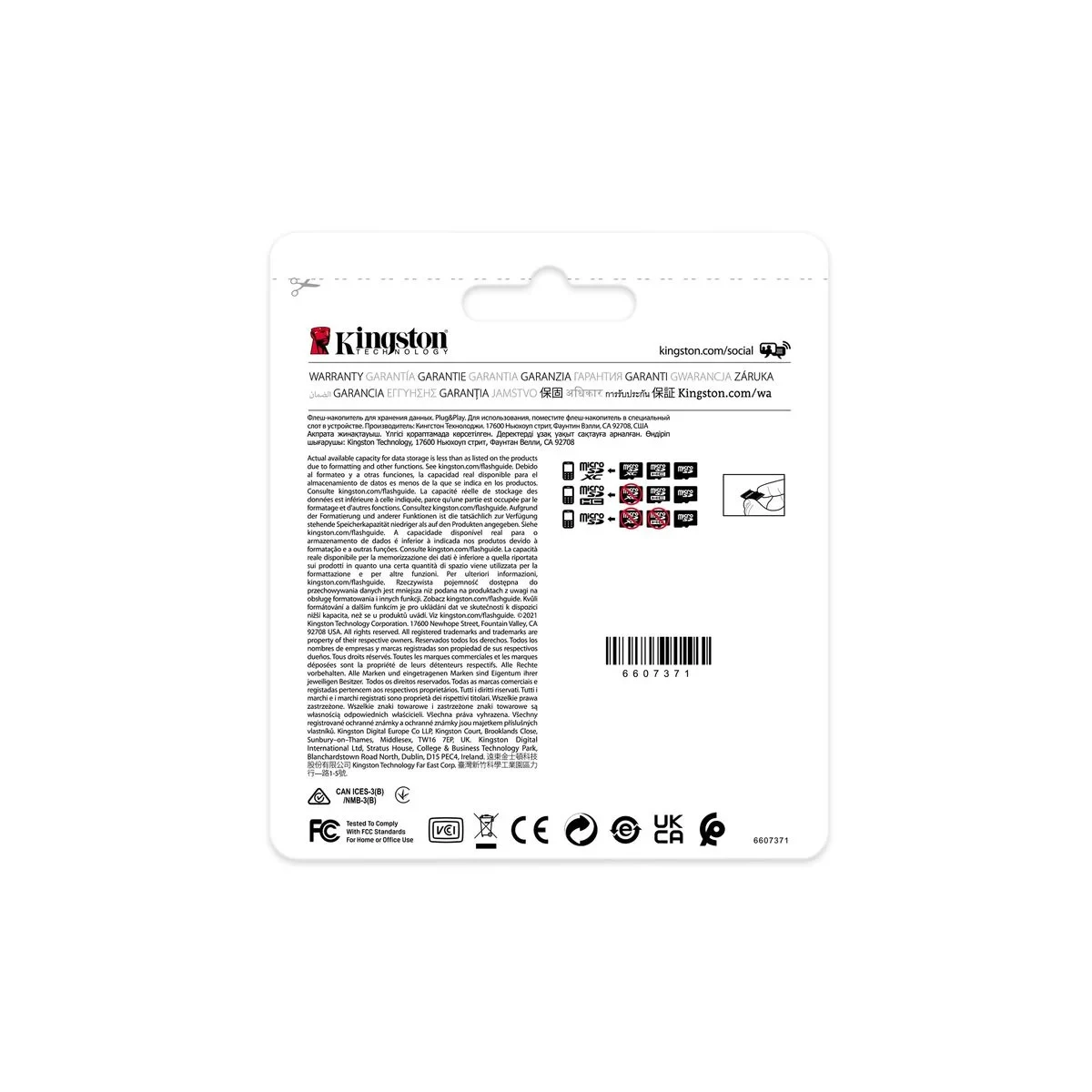 Tarjeta de Memoria Micro SD con Adaptador Kingston Industrial