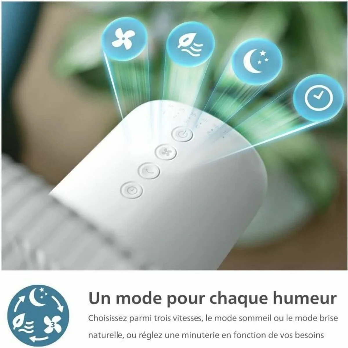 Ventilador de Pie Philips CX2550/00 Blanco 50 W