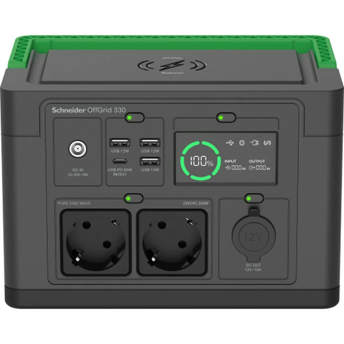 SAI Interactivo APC PPS330-GR Negro Verde 50 W