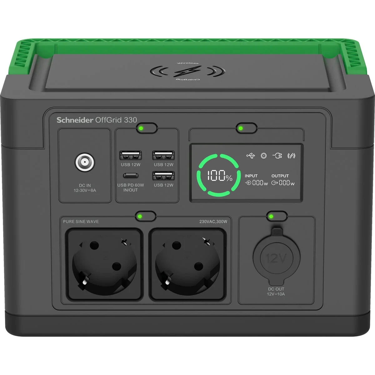 SAI Interactivo APC PPS330-GR Negro Verde 50 W