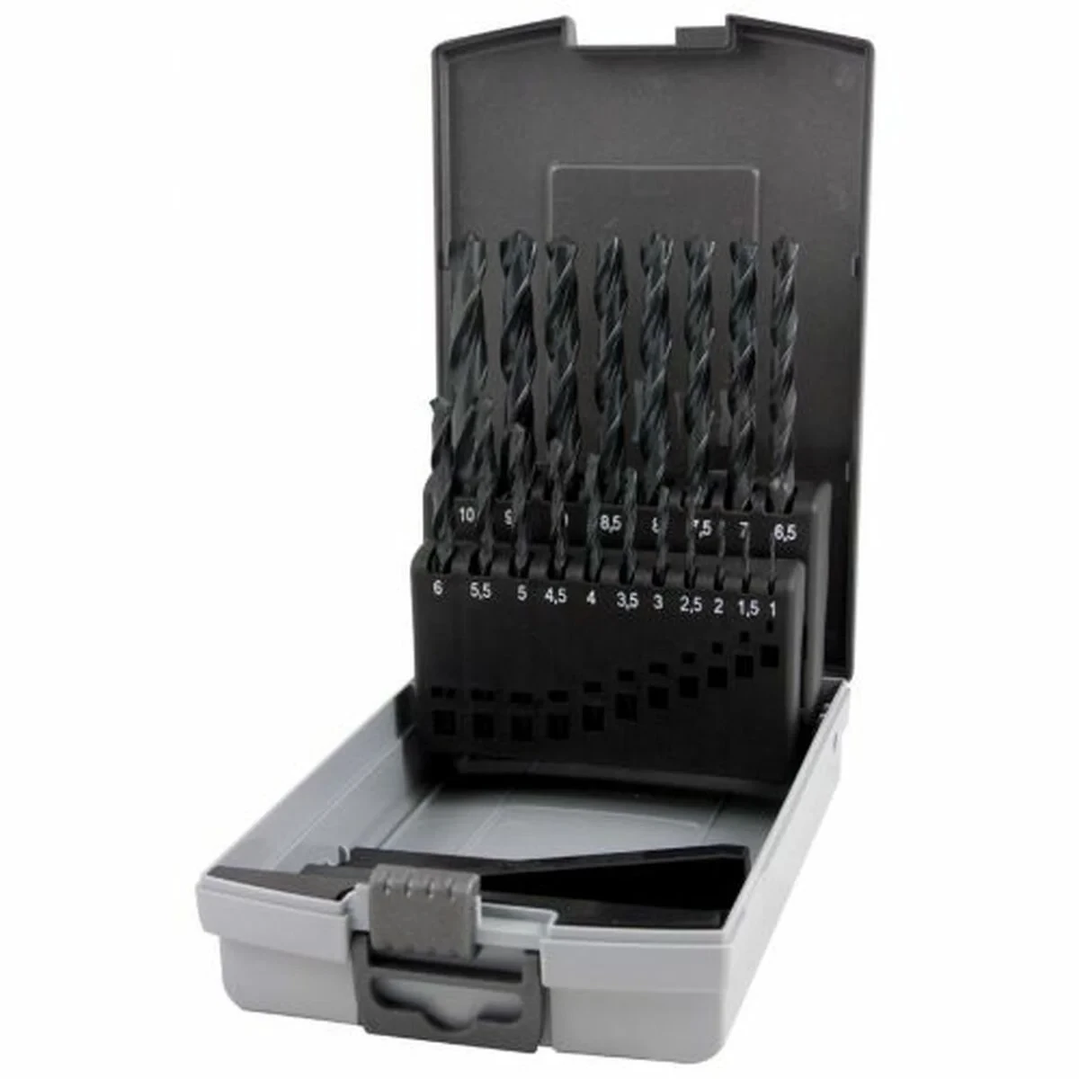 Set de brocas RUKO Caja con Tapa DIN 338 Helicoidal 19 piezas