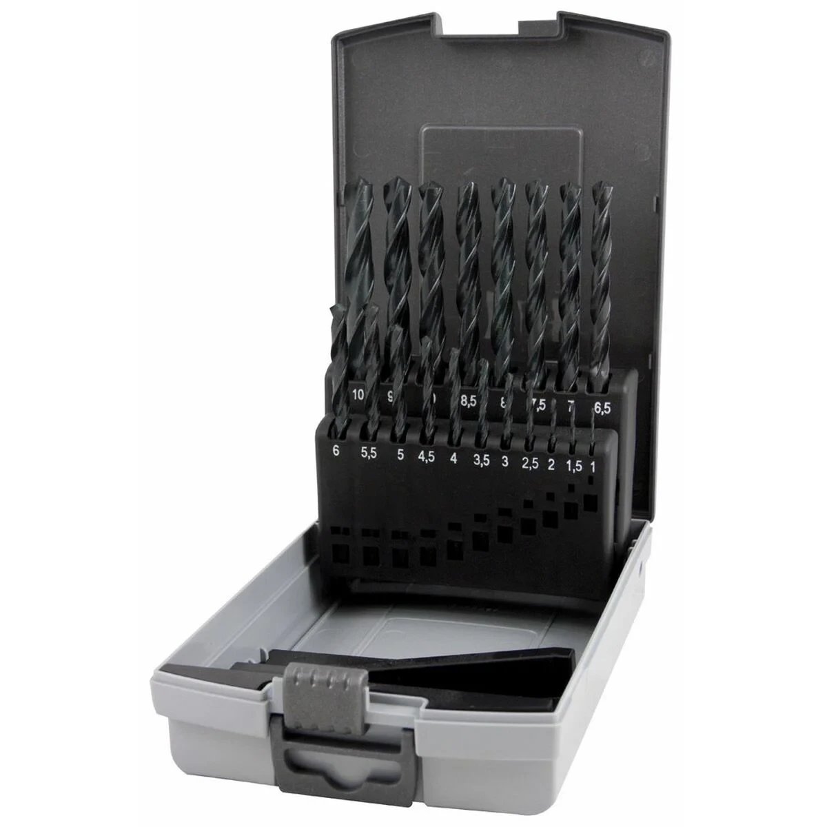 Set de brocas RUKO Caja con Tapa DIN 338 Helicoidal 19 piezas