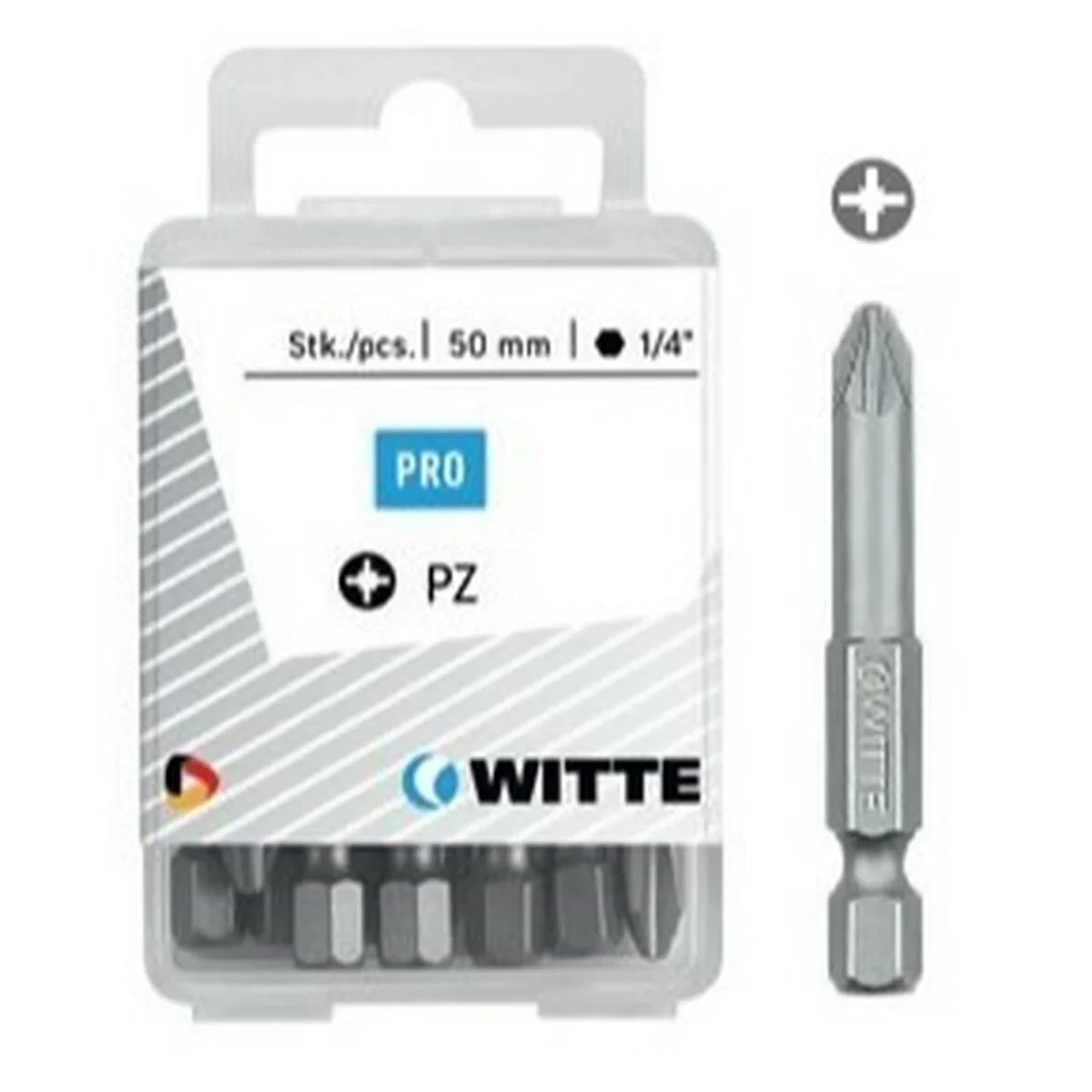 Juego de puntas WITTE Pozidriv PZ2 5 Unidades