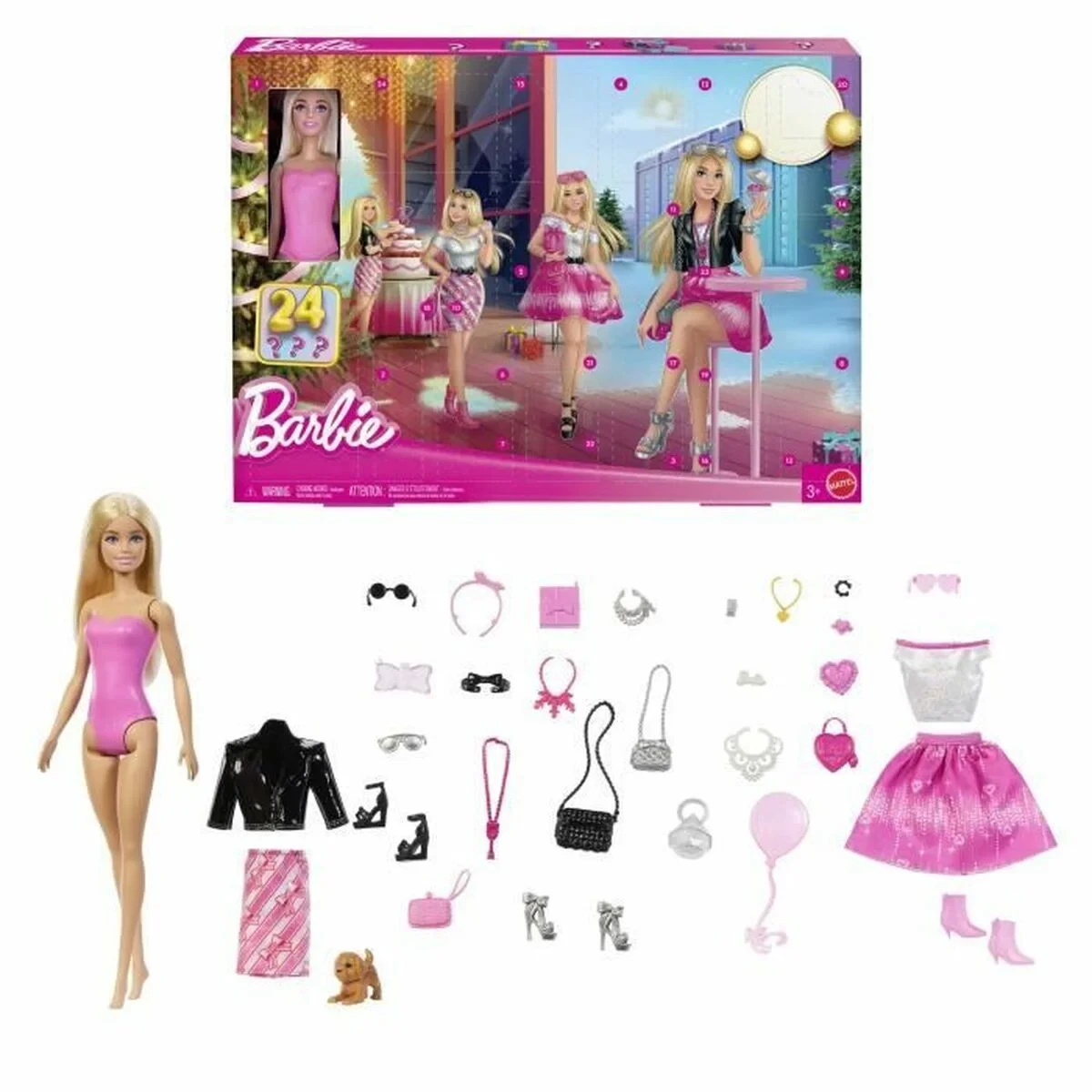 Calendario de Adviento Barbie (24 Piezas)