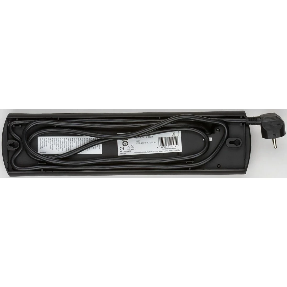 Regleta 10 Tomas Schuko Brennenstuhl Primera-Line 3600 W (2 m)