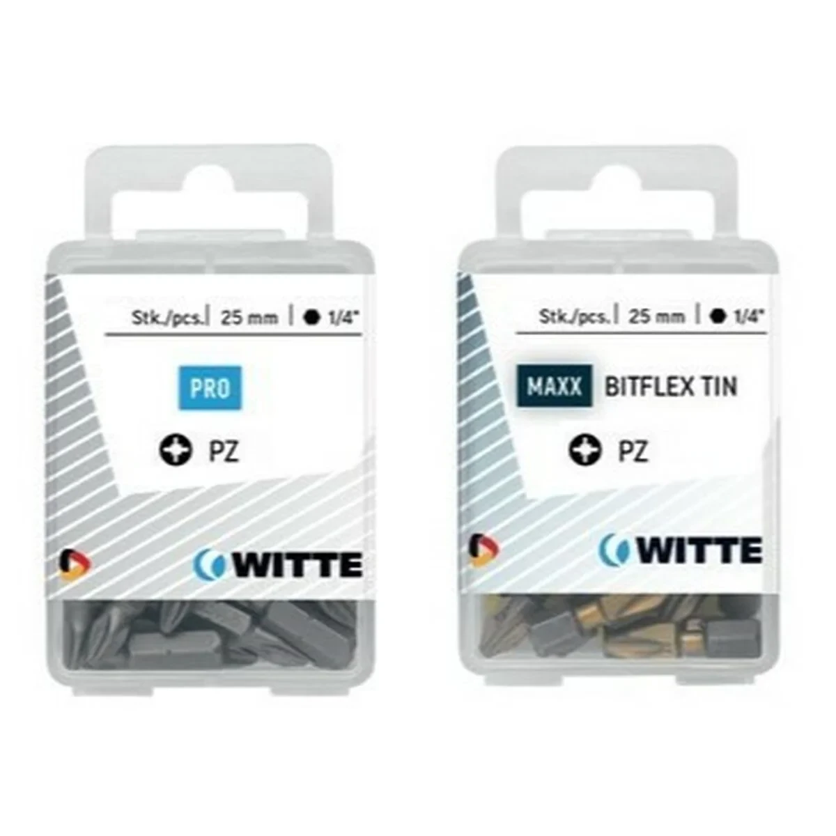 Juego de puntas WITTE PZ 1 BITFLEX TIN Pozidriv PZ1 5 Unidades