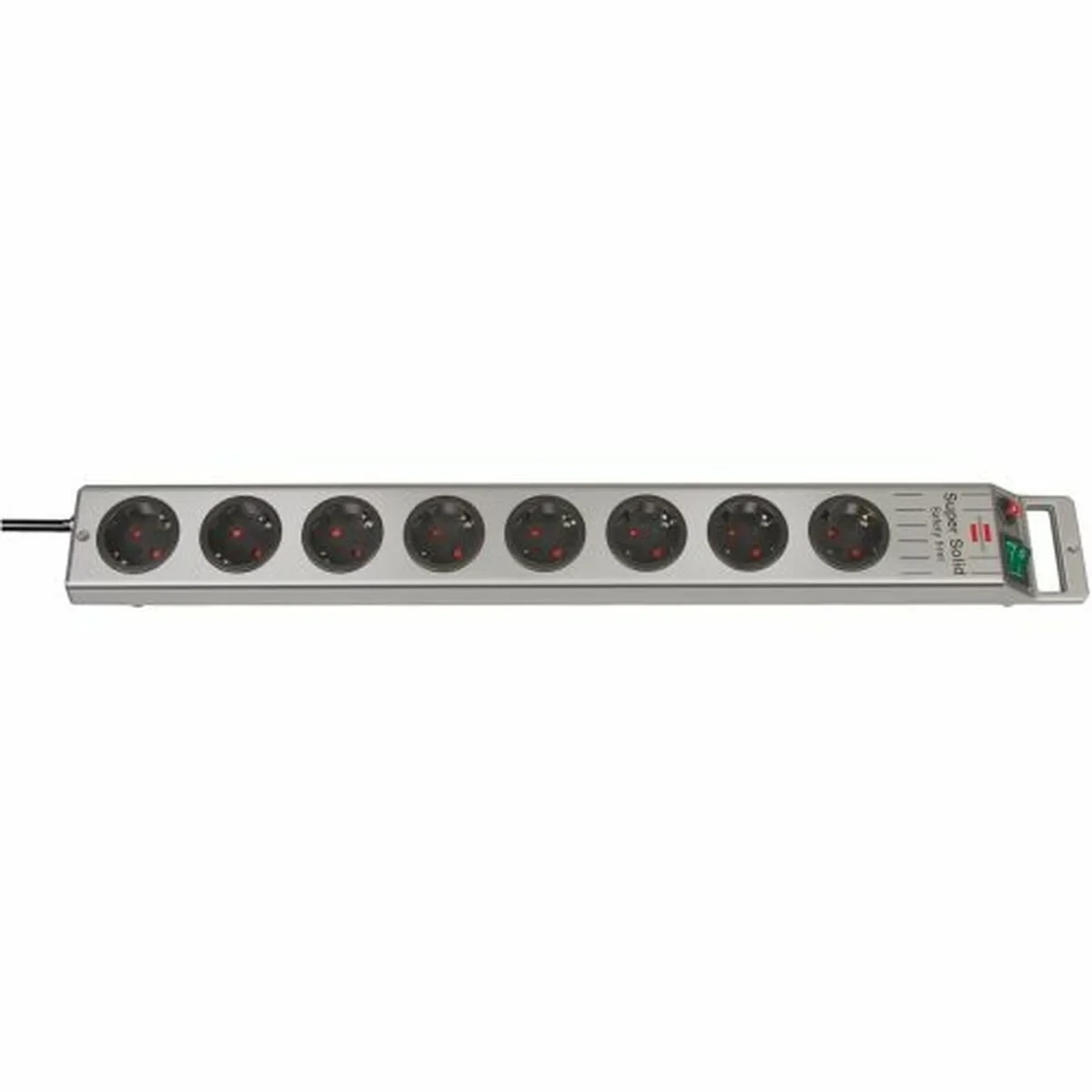 Regleta Enchufes 8 Tomas con Interruptor Brennenstuhl Super-Solid-Line 3600 W (2,5 m)