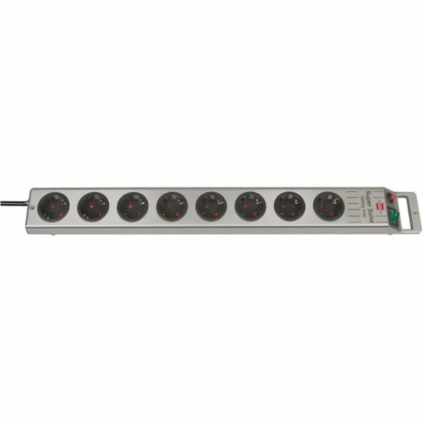 Regleta Enchufes 8 Tomas con Interruptor Brennenstuhl Super-Solid-Line 3600 W (2,5 m)