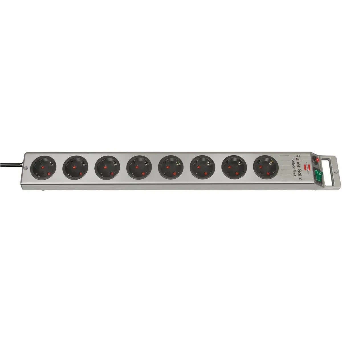 Regleta Enchufes 8 Tomas con Interruptor Brennenstuhl Super-Solid-Line 3600 W (2,5 m)