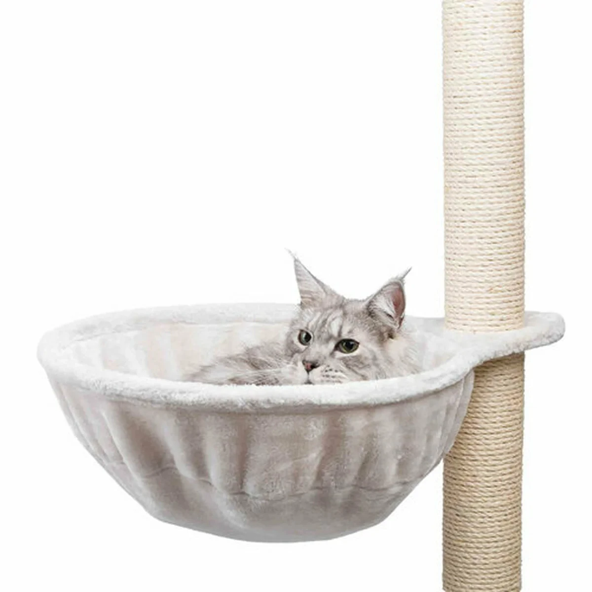 Árbol rascador para gatos Trixie Gris claro Poliéster Ø 45 cm