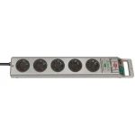 Regleta Enchufes 5 Tomas con Interruptor Brennenstuhl Super-Solid 3600 W (2,5 m)