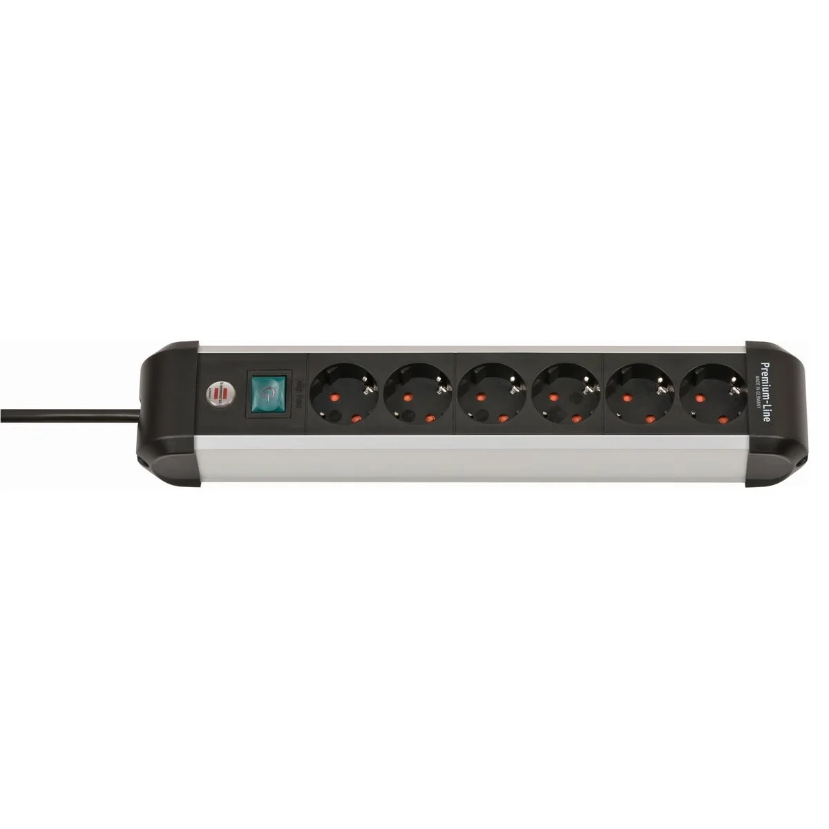 Regleta Enchufes 6 Tomas con Interruptor Brennenstuhl Premium-Alu-Line 3500 W (3 m)