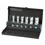 Set de brocas TERRAX Acero de alta velocidad (HSS) Estuche Weldon 75 Piezas