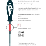 Set de Destornilladores WITTE Plana PZ (5 Unidades)