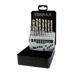 Set de brocas TERRAX Estuche DIN 338 25 Piezas (25 Unidades)