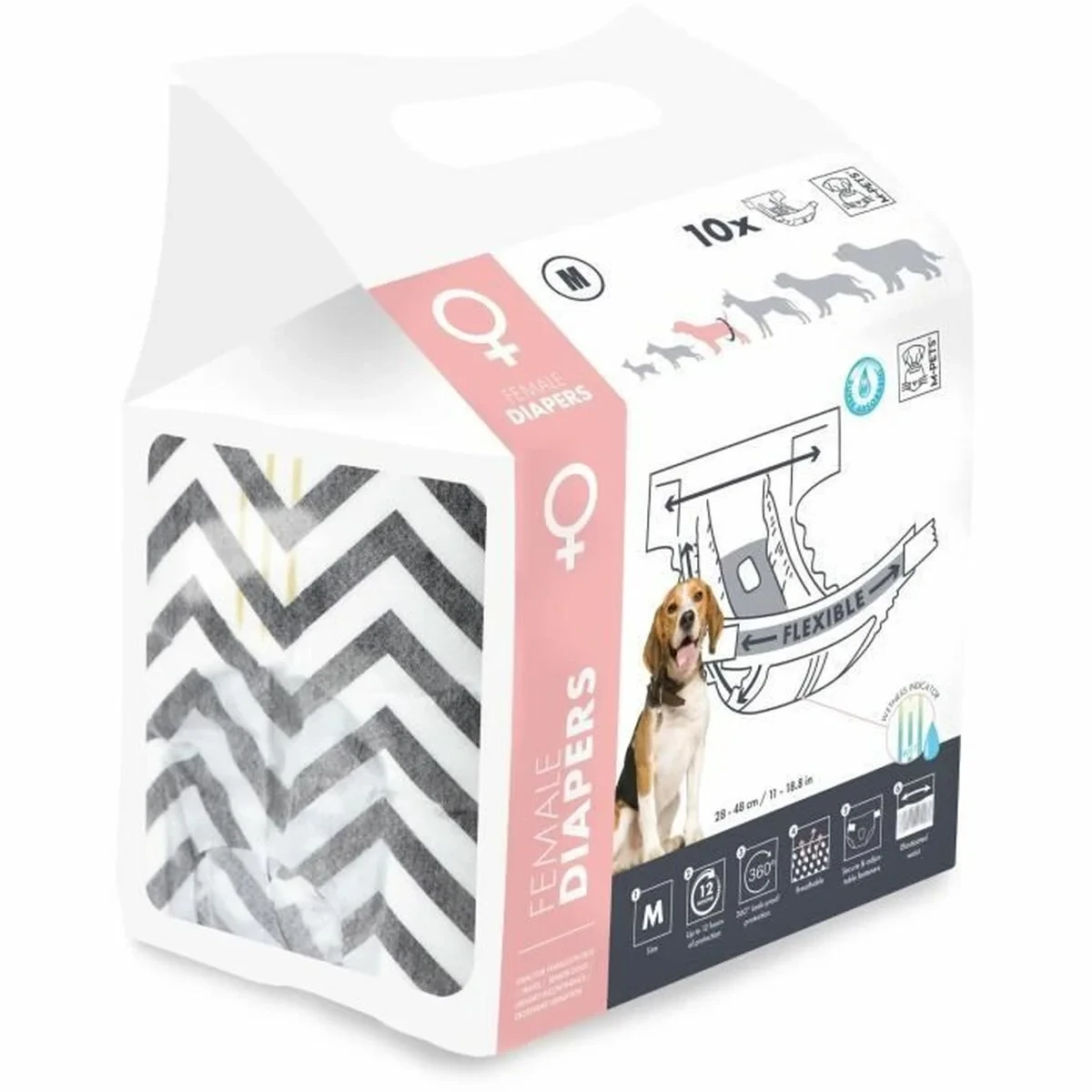 Pañales MPETS 10 Unidades