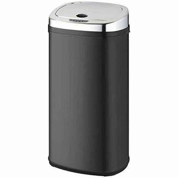 Cubo de basura Kitchen Move Negro Metal Acero Inoxidable 42 L