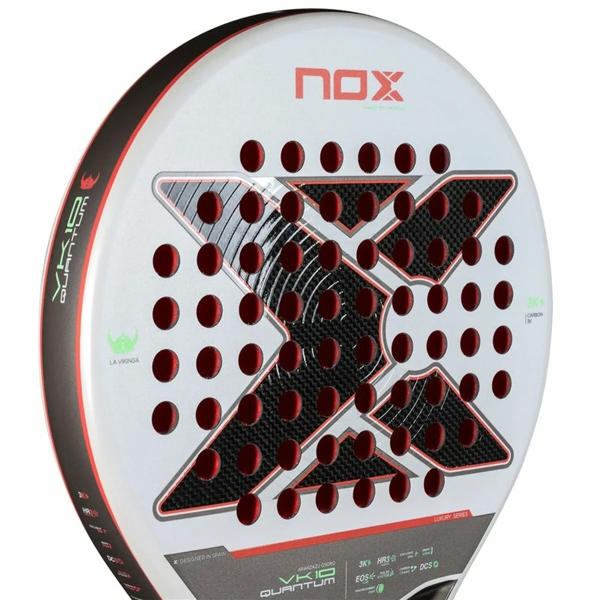 Pala de Pádel Nox Vk10 Quantum 3K Fibra de carbono