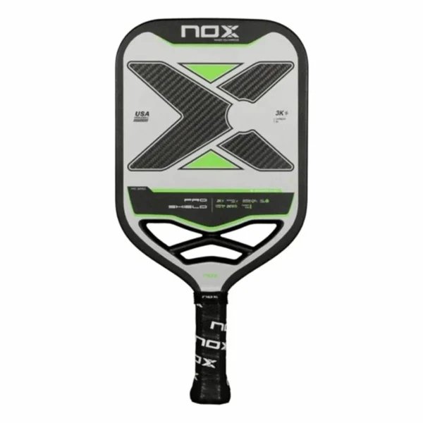 Pala de Pickleball Nox Nox Pro Shield Negro Fibra de carbono