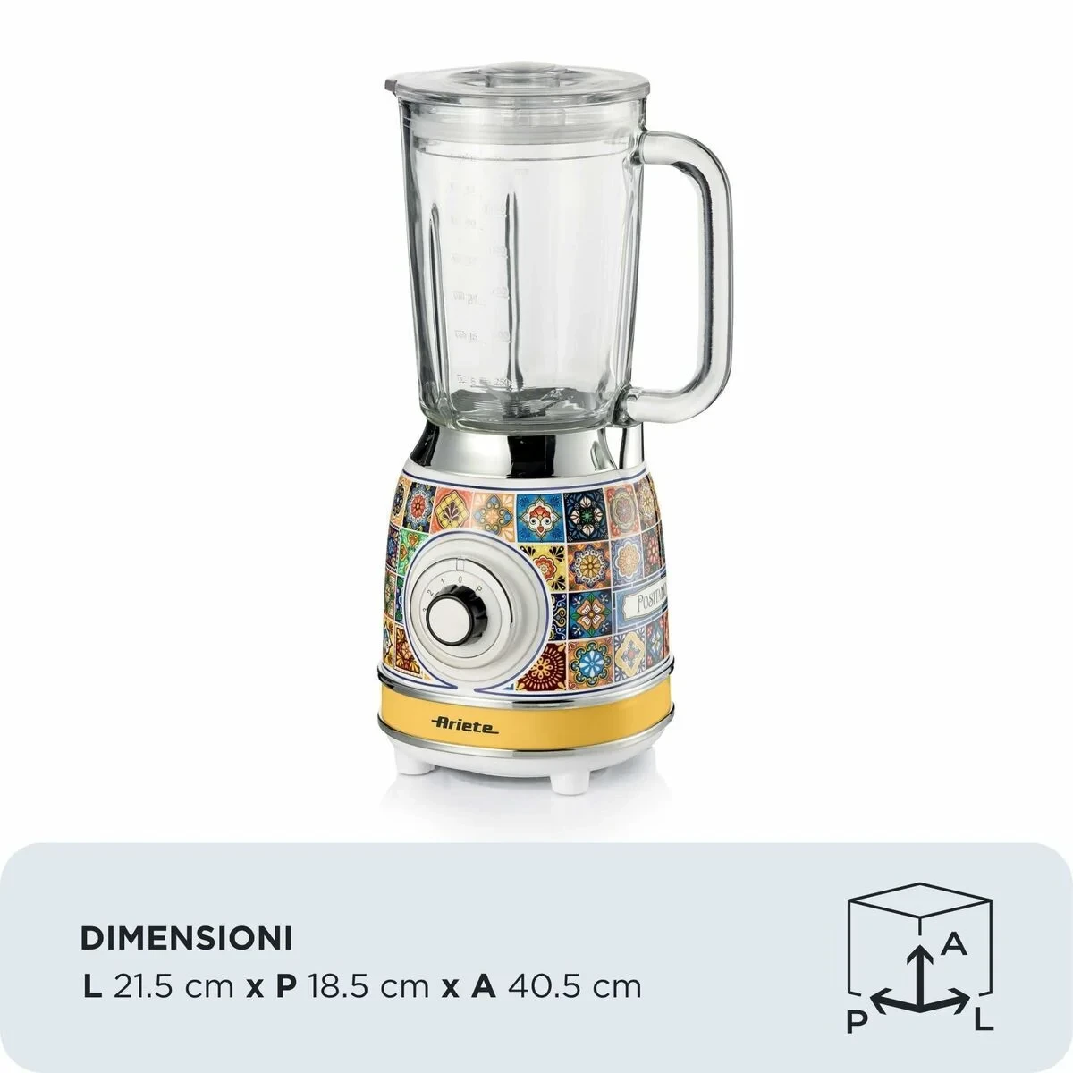 Batidora de Vaso Ariete 583 POSITANO 1000 W Amarillo 1,5 L