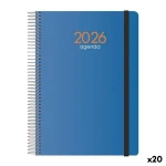 Agenda DOHE SYNCRO Azul 1/4 15 x 21 cm 2026 (20 Unidades)