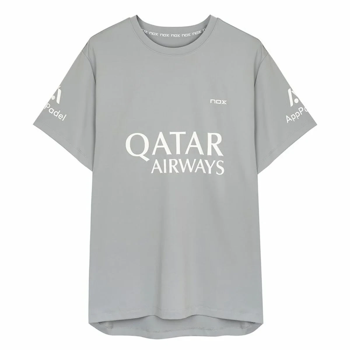 Camiseta de Manga Corta Hombre Nox Sponsorts AT10 Gris Gris claro