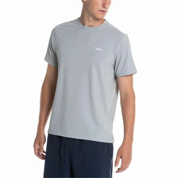 Camiseta de Manga Corta Hombre Nox Nox Team Regular Gris Gris claro