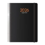 Agenda DOHE SYNCRO Negro 1/4 15 x 21 cm 2026 (20 Unidades)