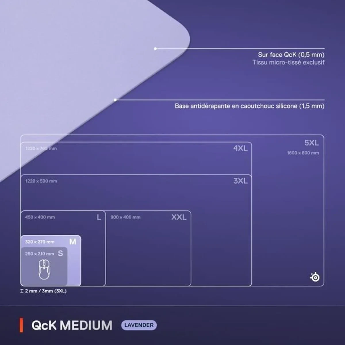 Alfombrilla de Ratón SteelSeries Lila