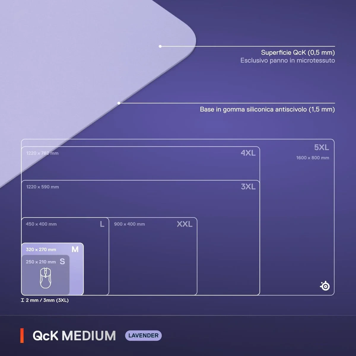 Alfombrilla de Ratón SteelSeries Lila