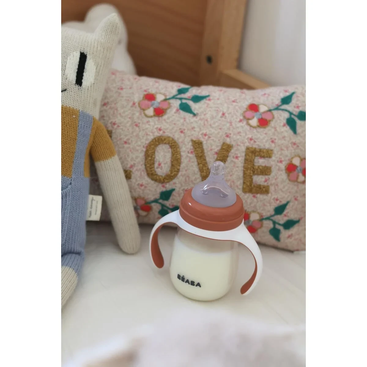 Vaso de Aprendizaje Béaba Naranja 210 ml