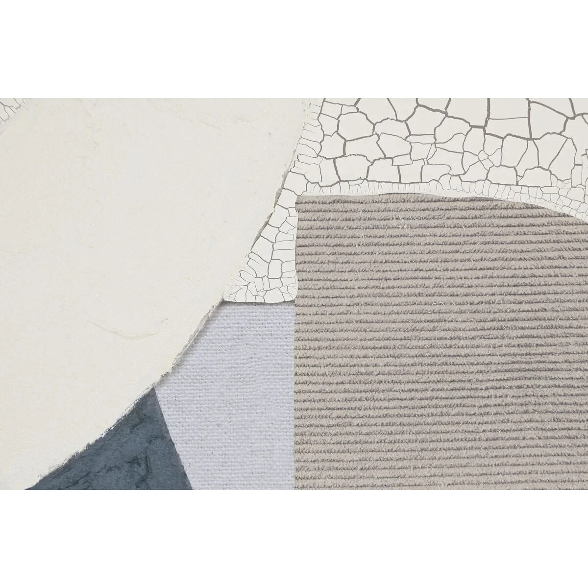 Cuadro Home ESPRIT Azul Gris Abstracto Urbano (2 Unidades)