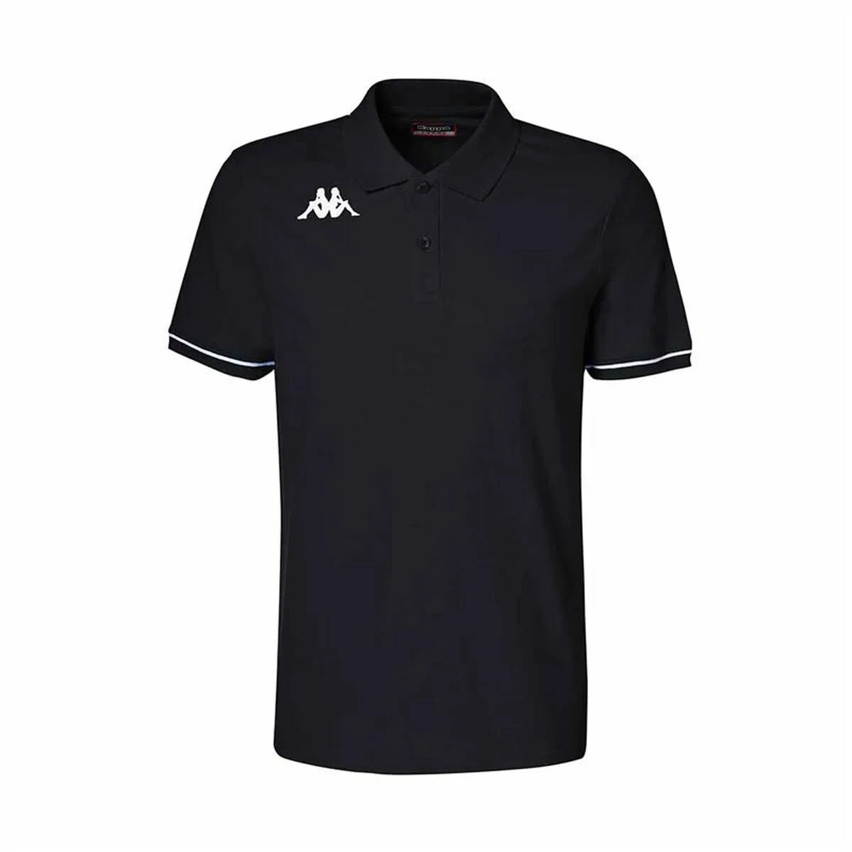 Polo de Manga Corta Hombre Kappa Kappa Barli Negro 4XL