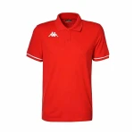 Polo de Manga Corta Hombre Kappa Kappa Barli Rojo 4XL