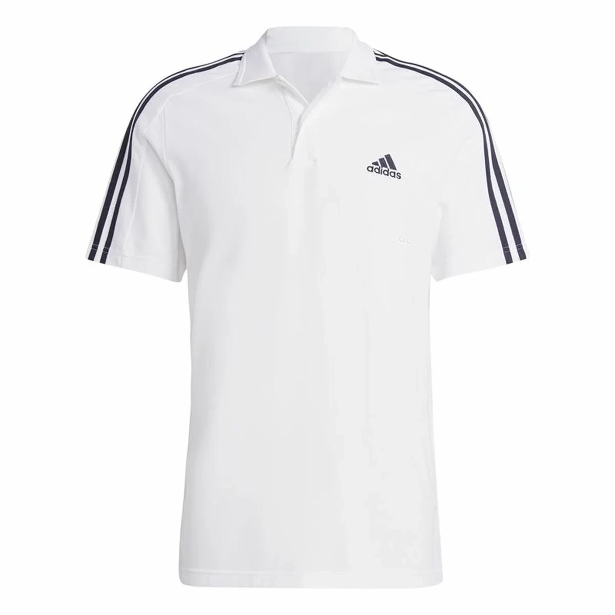 Polo de Manga Corta Hombre Adidas Essentials Blanco XL
