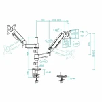 Monitor Gaming TooQ DB1533TNR-B 17"-32"