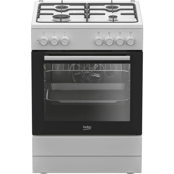 Cocina de Gas BEKO FBE62120WD Blanco Negro
