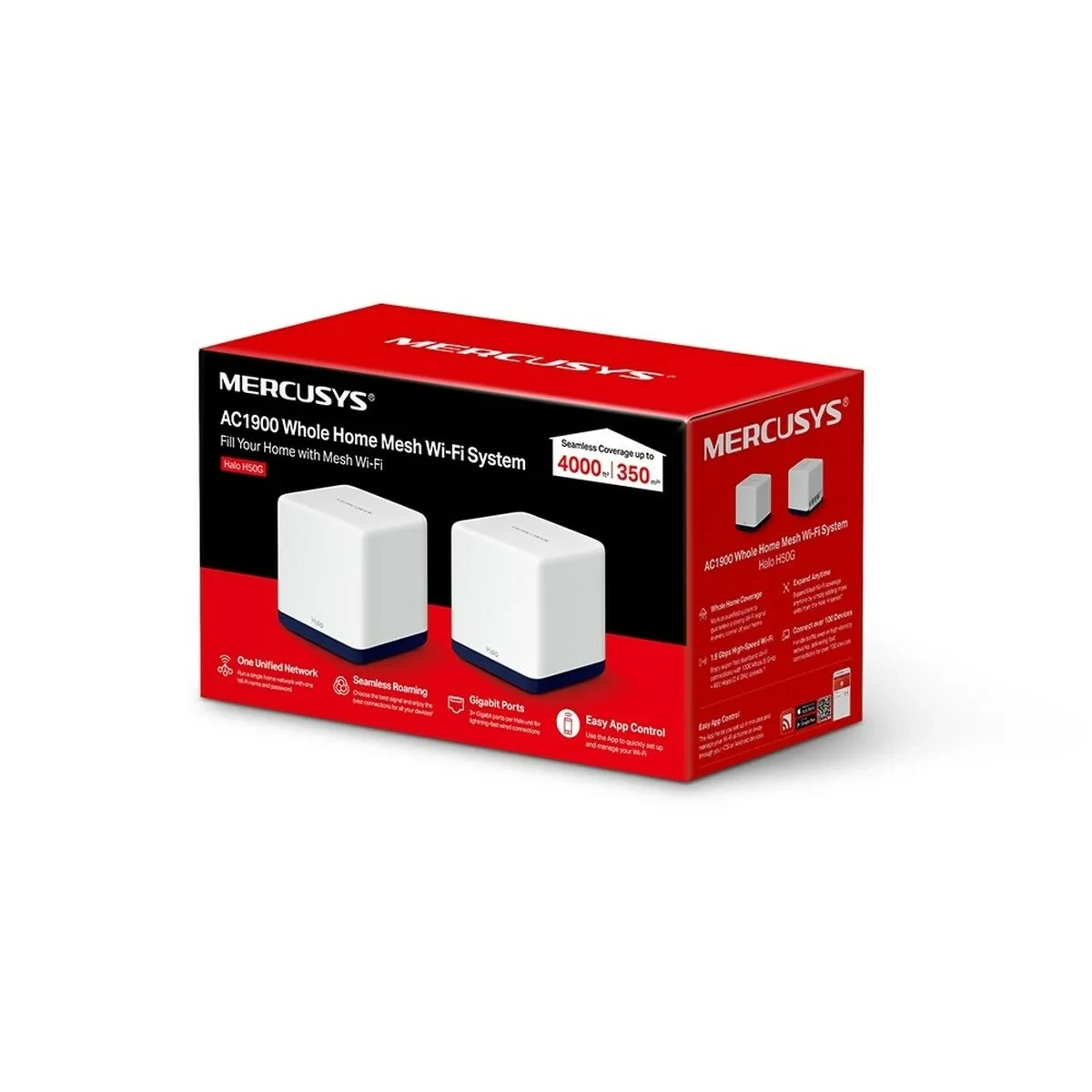 Punto de Acceso Mercusys Halo H50G(2-pack) Blanco 2 Unidades