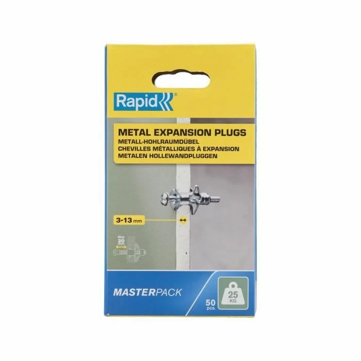 Anclaje de expansión Rapid 50 Unidades