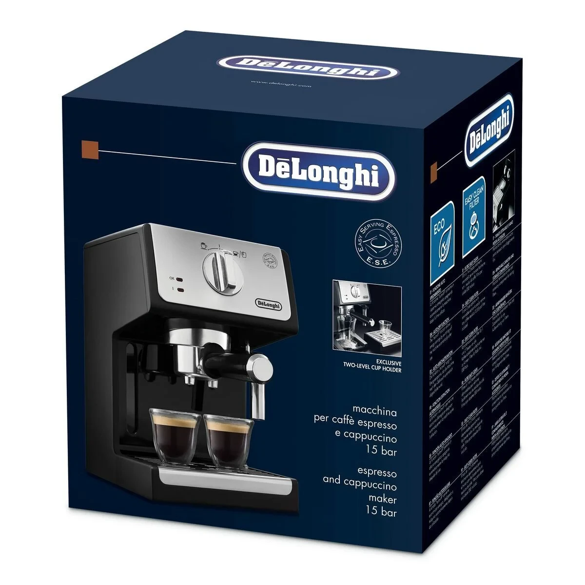 Cafetera Express de Brazo DeLonghi ECP 33.21 Negro 1100 W 1,1 L