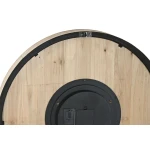 Reloj de Pared Home ESPRIT Dorado Natural Cristal Abeto Cottage 63,5 X 8 X 63,5 CM