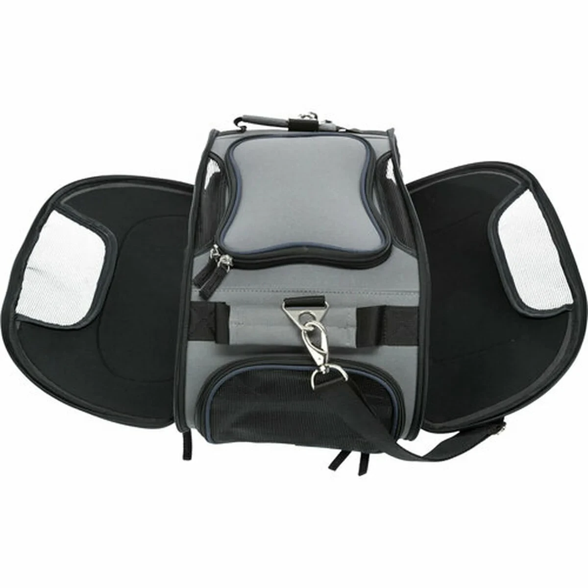 Bolso para Mascotas Trixie Airline Wings Azul Gris 28 × 23 × 46 CM
