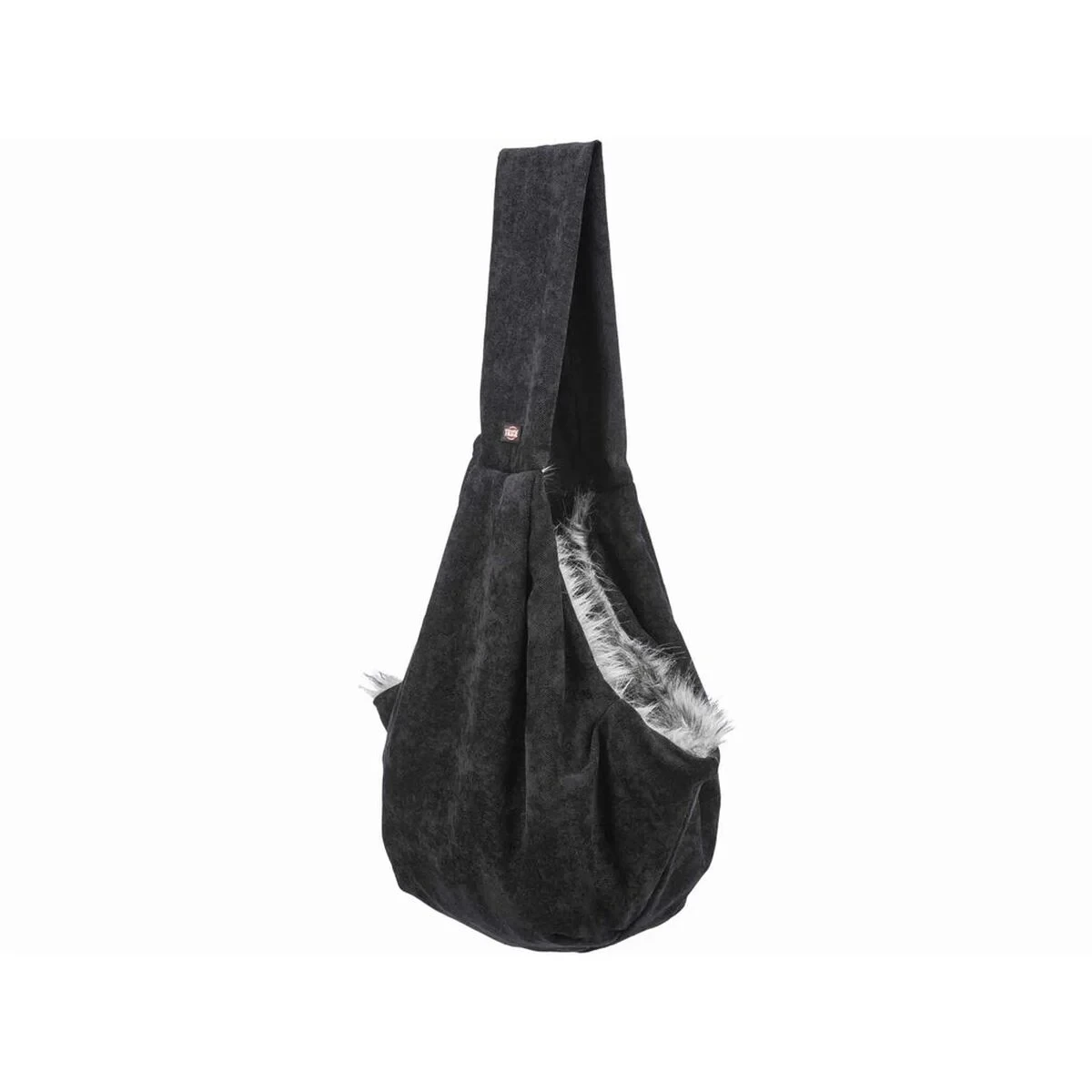 Bolso Bandolera para Mascotas Trixie Soft Negro Gris 22 × 20 × 60 CM