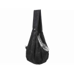Bolso Bandolera para Mascotas Trixie Soft Negro Gris 22 × 20 × 60 CM