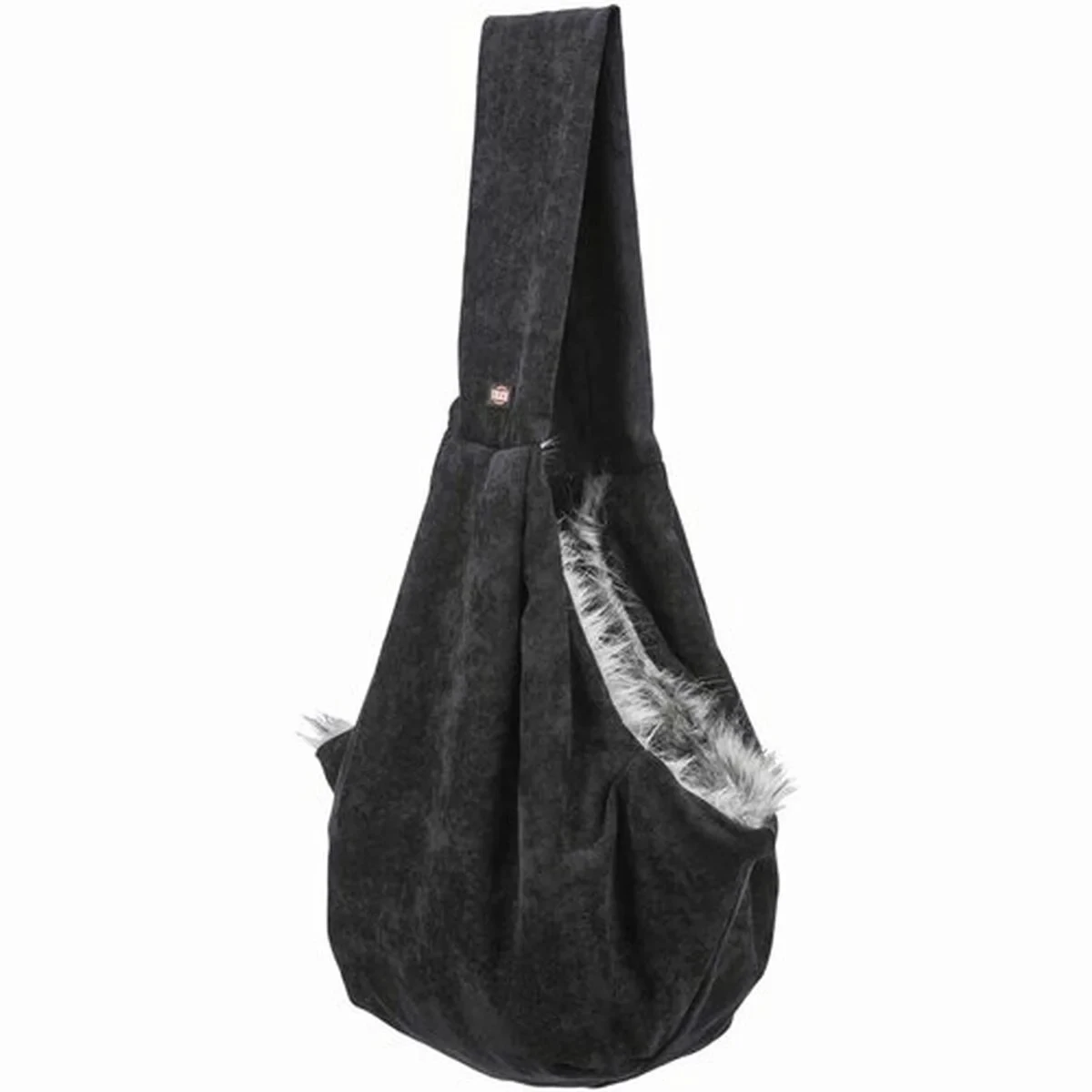 Bolso Bandolera para Mascotas Trixie Soft Negro Gris 22 × 20 × 60 CM