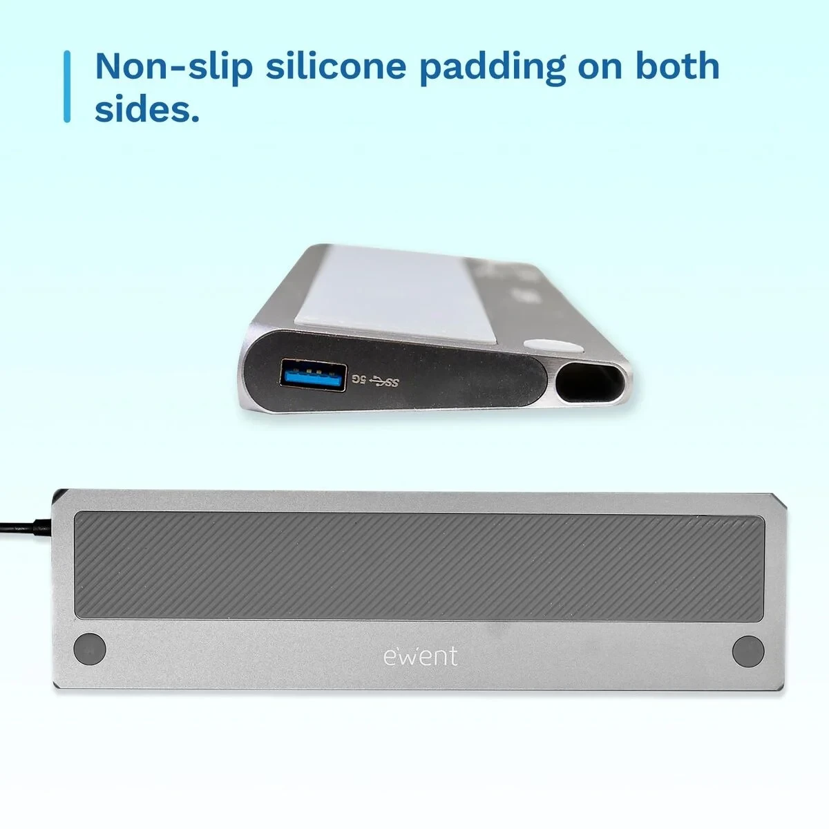 Hub USB Ewent EW1150 Gris